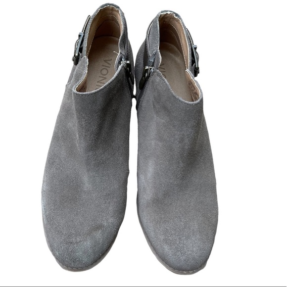 Vionic Taupe ‎ Suede Strap Buckle Bootie/ Ankle Boots Size: 6.5 - Picture 11 of 11